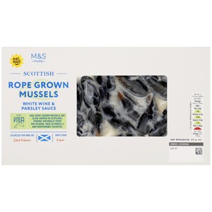 Mussels in a White Wine & Parsley Sauce