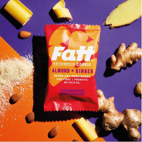 Fatt Almond + Ginger High Fibre Keto Cookie