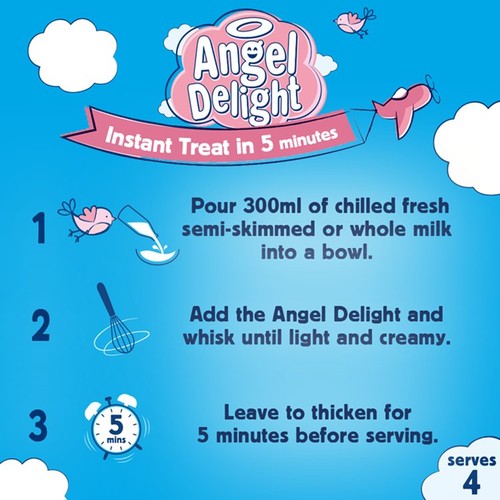 Angel Delight Strawberry Instant Dessert Mix