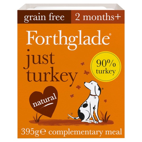 Forthglade Complementary Grain Free Wet Dog Food Just 90% Turkey