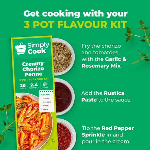 Simply Cook Creamy Chorizo Penne