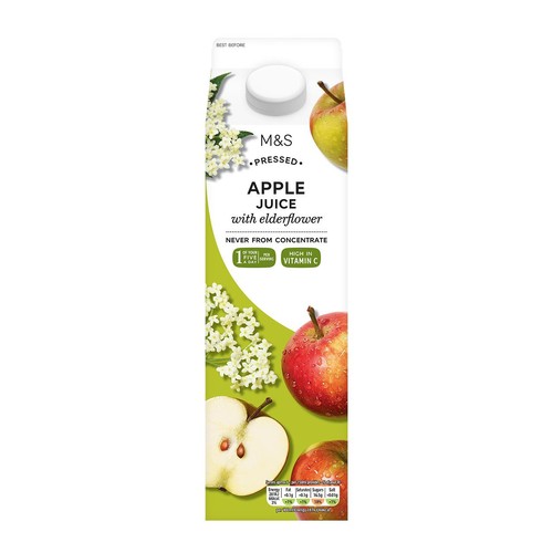 M&S Pressed Apple Juice with Elderflower