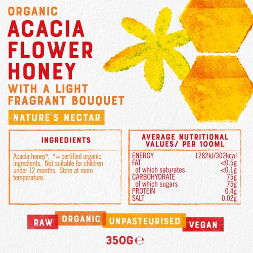 Raw Health Organic Acacia Flower Honey