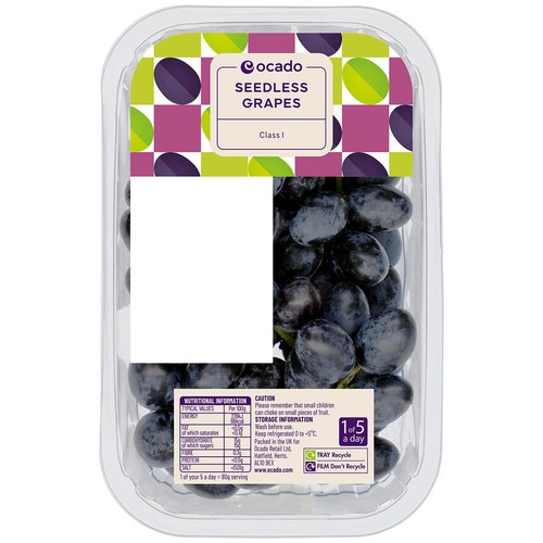 Ocado Black Seedless Grapes