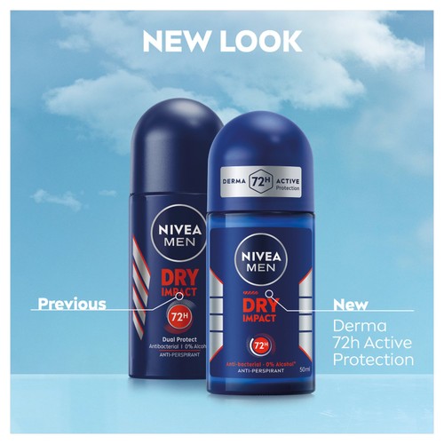 NIVEA MEN Dry Impact Anti-Perspirant Deodorant Roll-On 