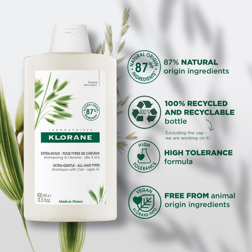 Klorane Softening Shampoo with Oat Milk for the Whole Family