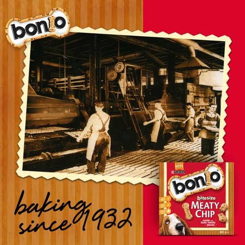 Bonio Meaty Chip Bitesize Dog Biscuits