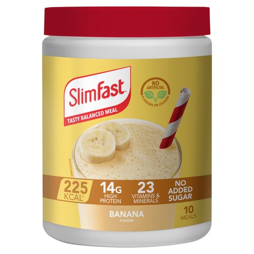 SlimFast Banana Meal Shake Powder 10 Meals