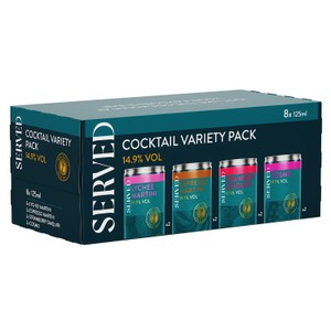 Served Cocktail Super-Premium Variety Pack