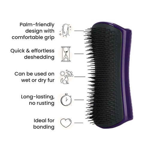 Pet Teezer De-Shedding Dog Grooming Brush