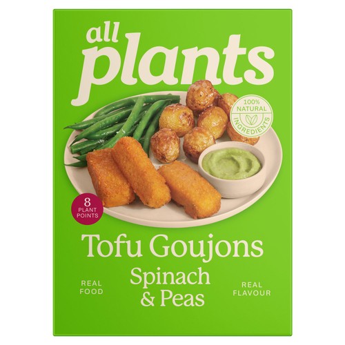 all plants Tofu Goujons Spinach & Pea