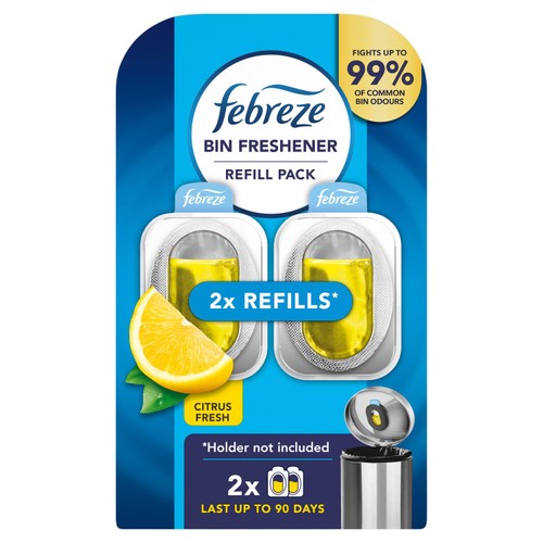 Febreze Bin Freshener Citrus Fresh 2 Refills