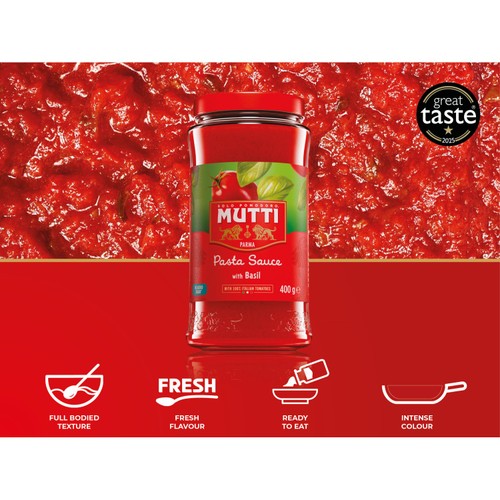 Mutti Tomato & Basil Pasta Sauce No Added Sugar