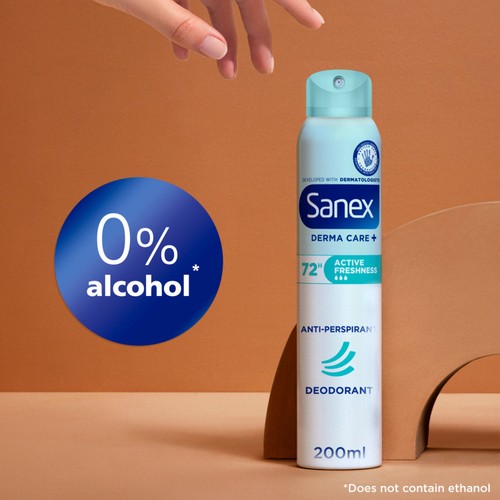 Sanex Derma Care+ Active Freshness 72-Hour Antiperspirant Spray Deodorant