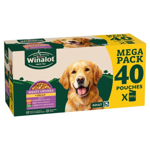 Winalot Meaty Chunks Mixed in Jelly Wet Dog Food 