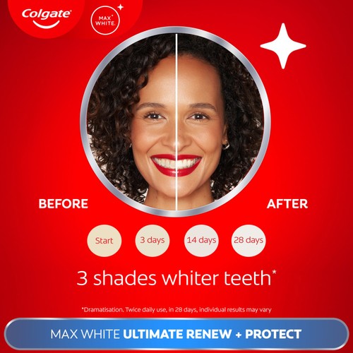 Colgate Max White Ultimate Renewal At Home Teeth Whitening Toothpaste