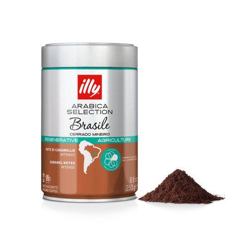 illy Cerrado Mineiro Brazil Ground Coffee  - Regenerative Agriculture