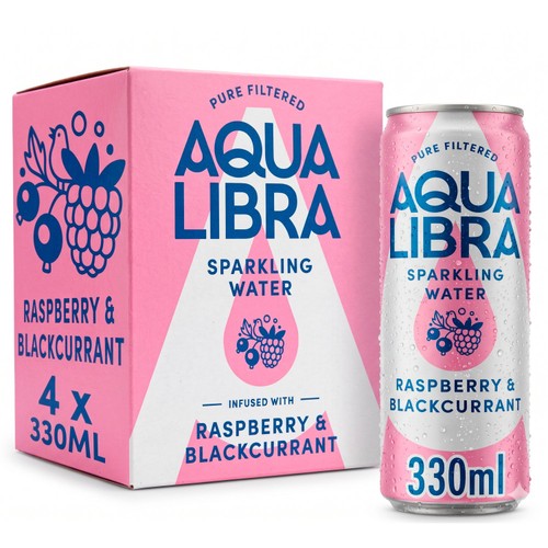 Aqua Libra Raspberry & Blackcurrant Infused Sparkling Water