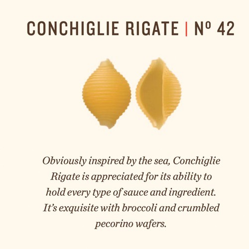 Rummo Conchiglie Rigate Pasta No.42