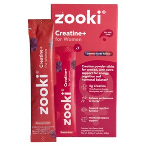 Zooki Creatine+ For Women, Powder Sachets, Summer Fruits Flavour