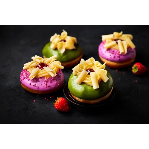 M&S Dunked & Loaded Strawberry & Matcha Doughnut