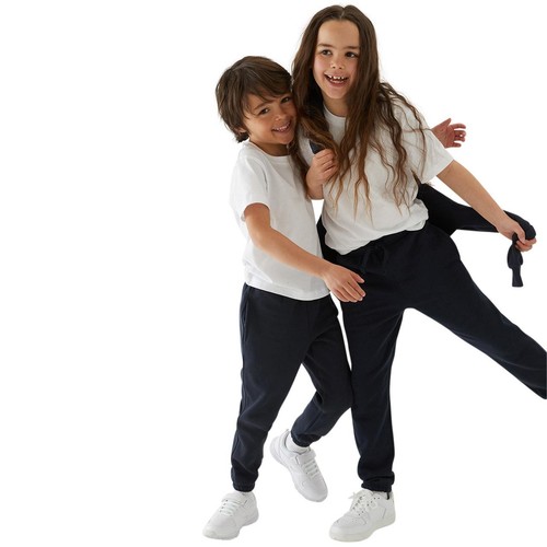 M&S Kids Cotton-Rich Joggers, 12-13 Years, Navy