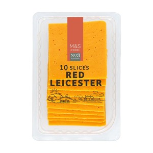 M&S 10 Red Leicester Slices