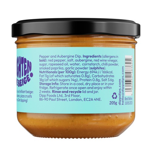 Dipp Dips Red Pepper & Aubergine Dip