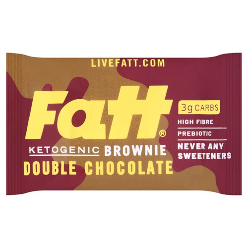 Fatt Double Chocolate High Fibre Keto Brownie