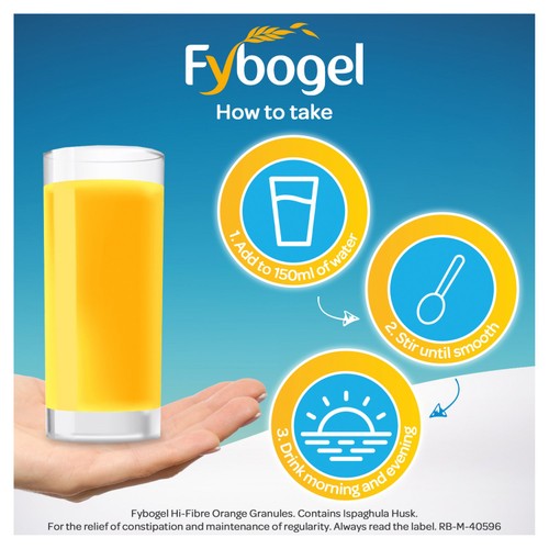 Fybogel Hi-Fibre Orange Flavour for Constipation Relief