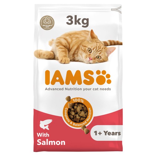 IAMS Adult Dry Cat Food Salmon