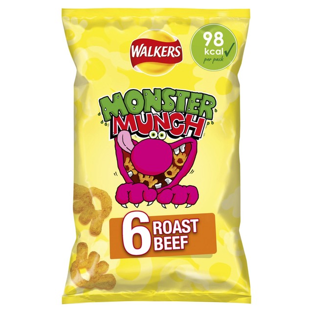 Walkers Monster Munch Roast Beef Multipack Snacks Crisps 6x20g Ocado walkers-monster-munch-roast-beef-multipack-snacks-crisps-6x20g-ocado