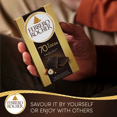 Ferrero Rocher 70% Dark Chocolate Bar