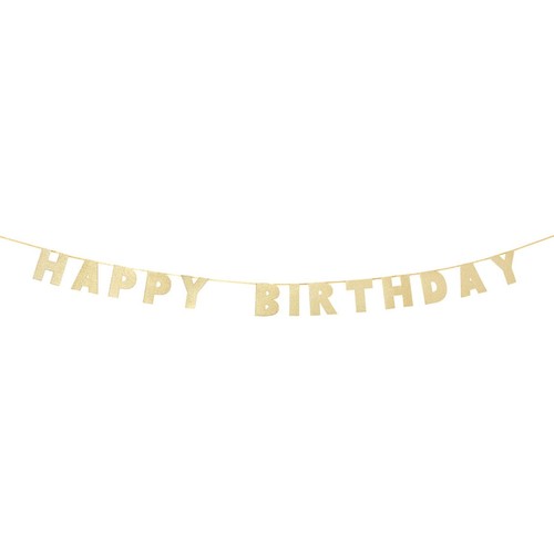 Talking Tables Gold Happy Birthday Garland