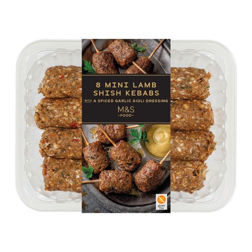 M&S 8 Mini Lamb Shish Kebabs