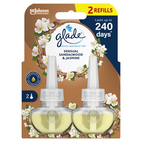 Glade Plug In Twin Refill, Electric Scented Oil, Bali Sandalwood
