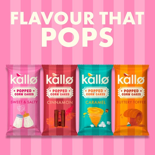 Kallo Butter Toffee Popped Corn Cakes