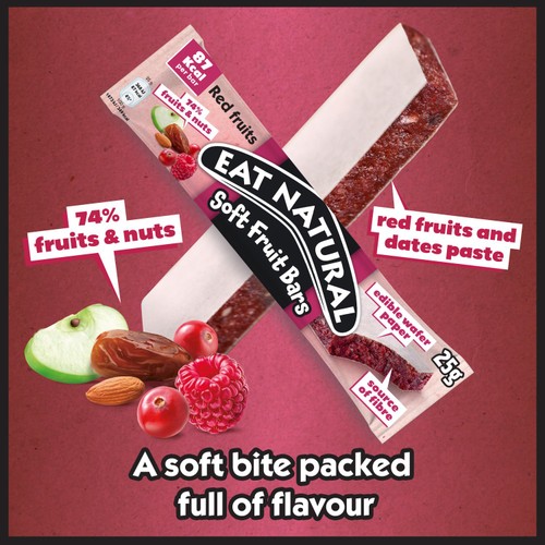 Eat Natural Red Berries Soft Fruit Bars