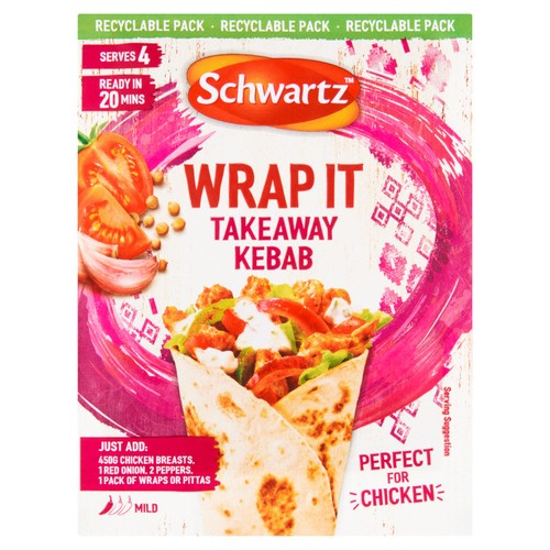 Schwartz Wrap It Takeaway Kebab Recipe Mix