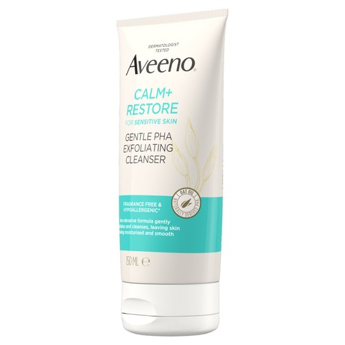 Aveeno Face Calm+Restore Gentle PHA Exfoliating Face Cleanser