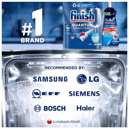 Finish Quantum Infinity Shine Regular Dishwasher Tablets
