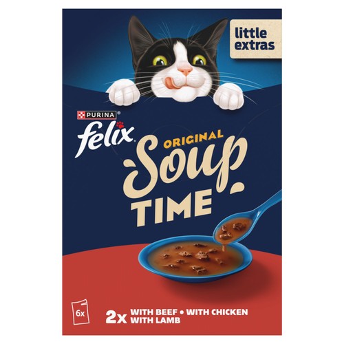 Felix Soup Farm Selection Chicken, Beef & Lamb Wet Cat Food
