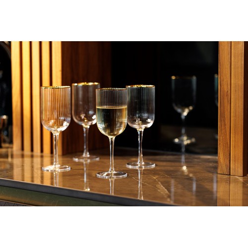 Mikasa Sorrento 4pc White Wine Glasses, 400ml, Gift boxed