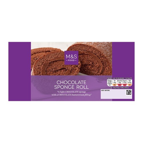 M&S Chocolate Sponge Roll