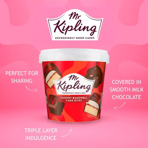 Mr Kipling Cherry Bakewell Cake Bites