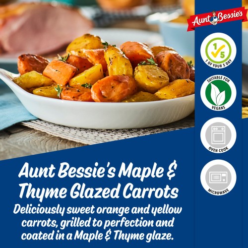 Aunt Bessie's Maple & Thyme Glazed Carrots
