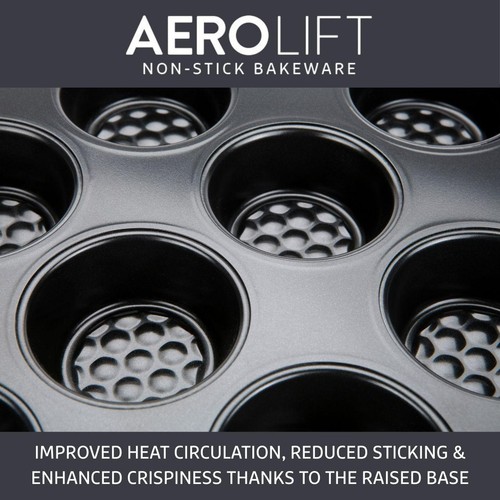 Prestige Aerolift Carbon Steel Muffin Tin 12 Cup