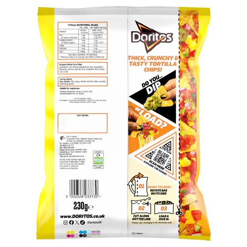 Doritos Dip or Load Salted Tortilla Chips Sharing Crisps