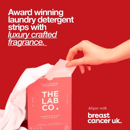 The Lab Co. Laundry Detergent Sheets Non Bio Energising Scent 64 Loads