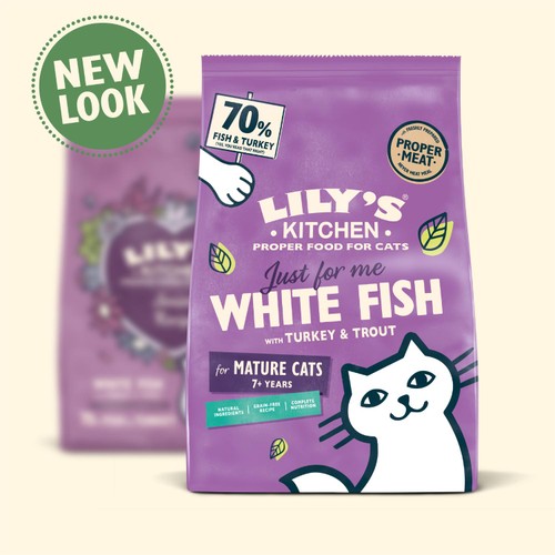 Lily's Kitchen Cat White Fish &Turkey Senior Recipe Dry Food